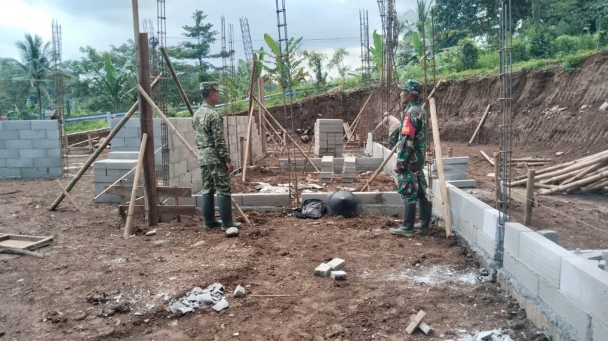 Pastikan Progres Berjalan Baik Pgs Danramil 03 Wanadadi Tinjau KDKMP Desa Kasilib