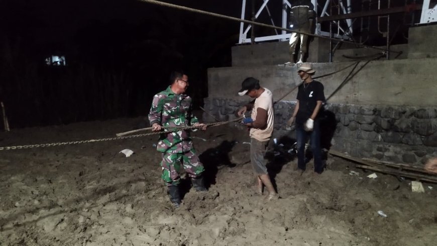Progres Pembangunan Jembatan Gantung Garuda Kaliwuri, Pemasangan Seling Dikebut pada Lembur Malam Hari