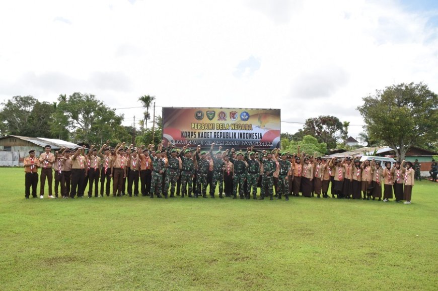 Dandim 1707/Merauke Tutup Persami KKRI 2026: Semangat Bela Negara Generasi Muda Tak Boleh Padam