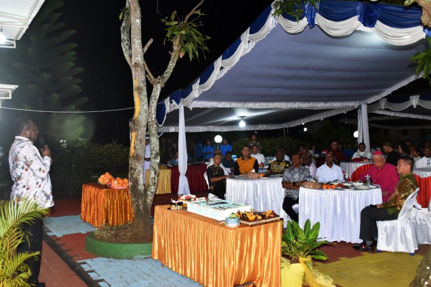 Dandim 1707/Merauke Hadiri Perayaan Hut ke-77 Uskup Agung Merauke Berlangsung Khidmat