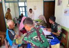 Prajurit Yonif TP 860/NSK Laksanakan Pendampingan Posyandu Lansia di Kampung Ruambak Jaya