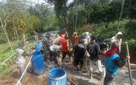 TMMD Sengkuyung Tahap II Kodim 0704 Banjarnegara Dorong Pembangunan Desa Lawen
