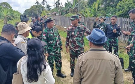 Tim Kementan Survei Lahan, Koramil Senggi dan Warga Siap Wujudkan Kawasan Pertanian Unggulan