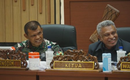 Paparkan Visi Misi, Pangdam XXIV/MT Perkuat Sinergi dengan DPR Papua Selatan