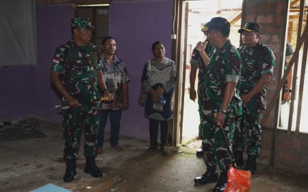 Pangdam XXIV/Mandala Trikora Beri Semangat Anak Panti Abba Merauke: Jangan Minder, Terus Kejar Cita-Cita