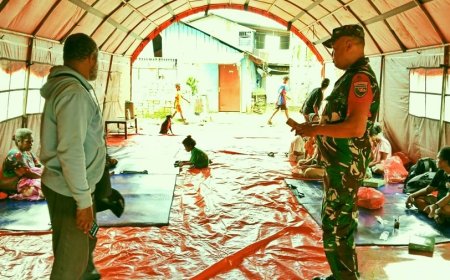 Babinsa Dampingi Pengungsi, Data Kebutuhan Warga Terdampak Kebakaran