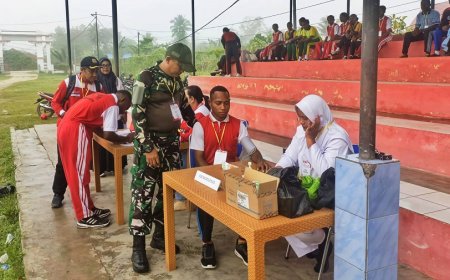 Cetak Generasi Muda Berkarakter, Koramil Arso Kawal Ketat Seleksi Paskibraka