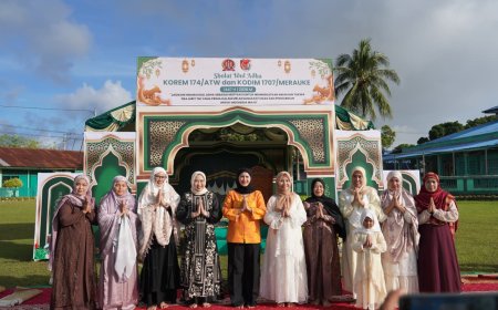 Idul Adha di Tapal Batas Negeri, Prajurit Korem 174/ATW Teguhkan Ketakwaan dan Semangat Pengorbanan