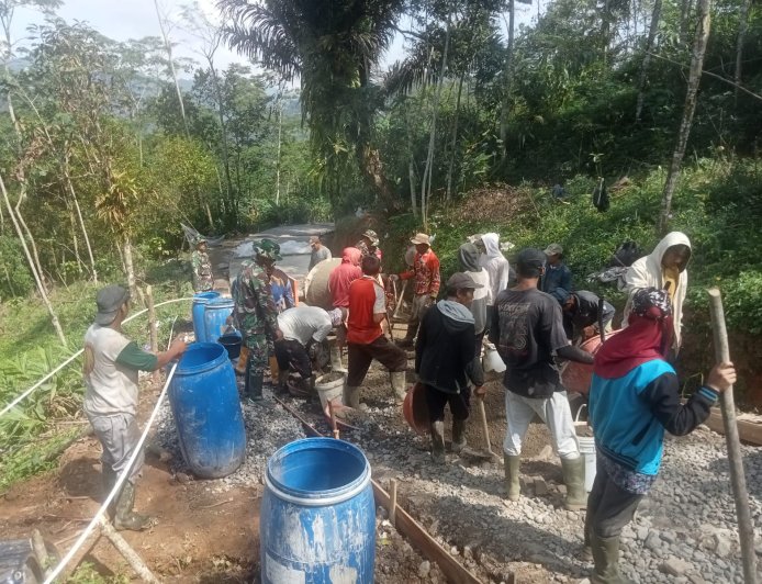 TMMD Sengkuyung Tahap II Kodim 0704 Banjarnegara Dorong Pembangunan Desa Lawen