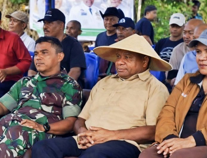 Panen Raya Jagung Nasional di Keerom, Danramil Arso: TNI Siap Kawal Program Ketahanan Pangan