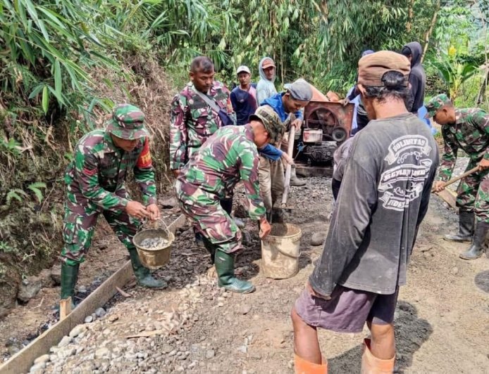 TMMD Sengkuyung 2026 TNI dan Warga Lawen Bersatu