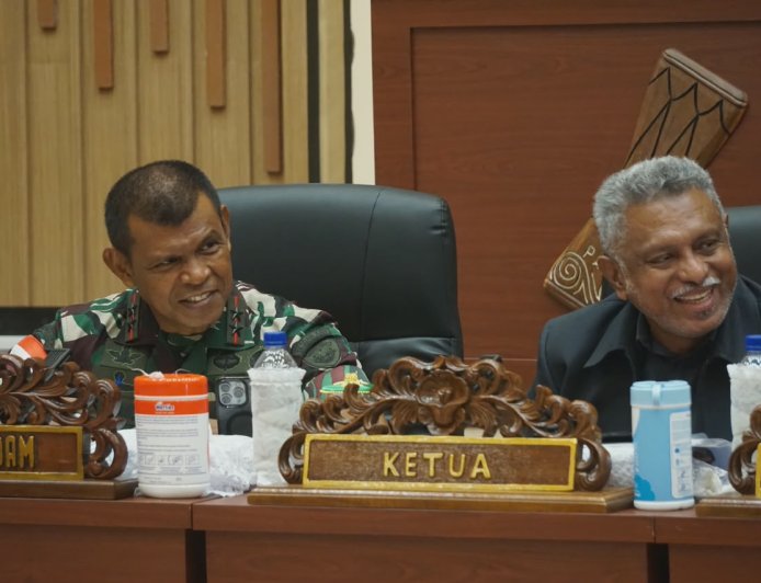 Paparkan Visi Misi, Pangdam XXIV/MT Perkuat Sinergi dengan DPR Papua Selatan