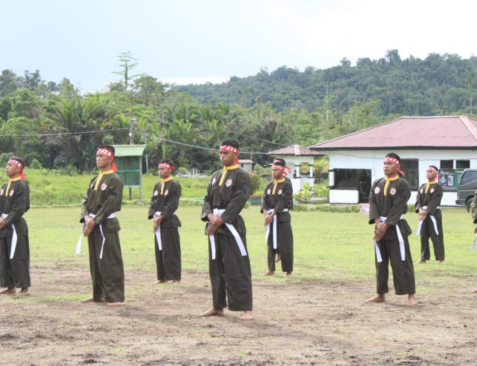 Asah Kemampuan perorangan, Prajurit Yonif TP 814/JZA Rutin Gelar Latihan PSM Setiap Hari