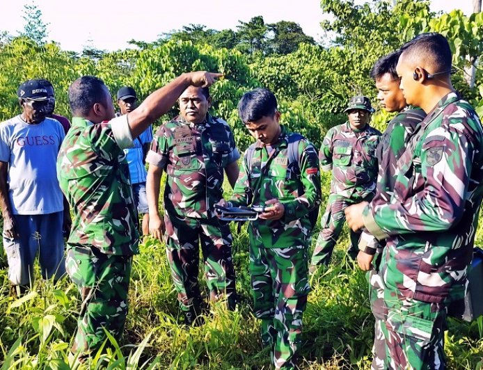 Libatkan Tokoh Adat dan Pemilik Hak Ulayat, Asren dan Dandim Survei Lokasi Pembangunan Yon Armed