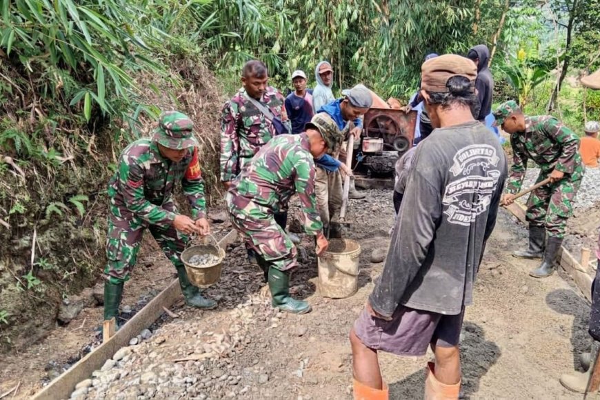 TMMD Sengkuyung 2026 TNI dan Warga Lawen Bersatu