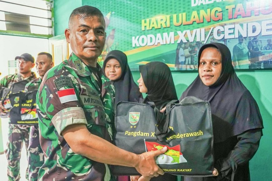 Kasdim Jayapura Tegaskan Kepedulian Sosial dan Kebersamaan dalam Bakti Sosial di Panti Asuhan Muhammadiyah