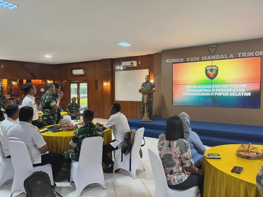 Perkuat Deteksi Dini, Kodam XXIV/MT Gelar Pembinaan Jaring Mitra Karib TA 2026 di Merauke