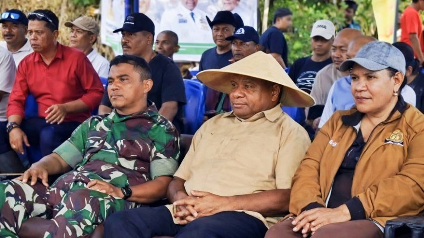 Panen Raya Jagung Nasional di Keerom, Danramil Arso: TNI Siap Kawal Program Ketahanan Pangan