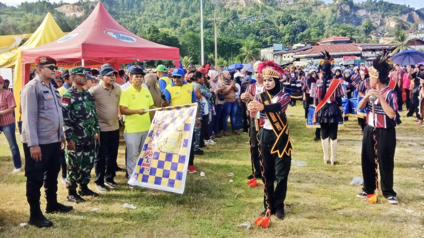 Karnaval dan Jalan Santai Warnai Peringatan Hardiknas, Koramil Japsel Dukung Amankan Rute