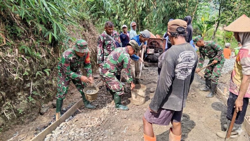 TMMD Sengkuyung 2026 TNI dan Warga Lawen Bersatu