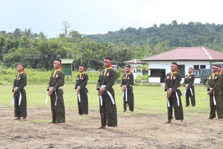 Asah Kemampuan perorangan, Prajurit Yonif TP 814/JZA Rutin Gelar Latihan PSM Setiap Hari