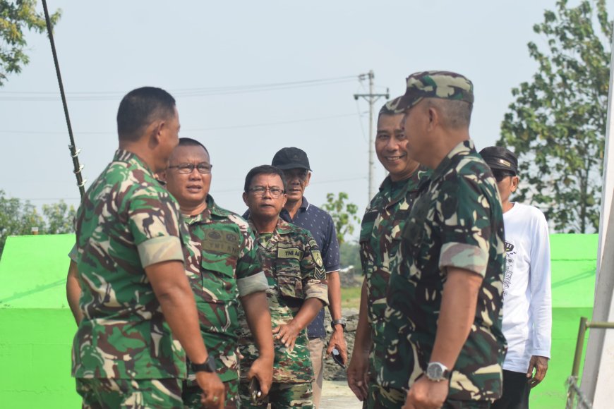 Tim Verifikasi Itjenad Tinjau Progres Pembangunan Jembatan Gantung Garuda di Suradadi, Tegal