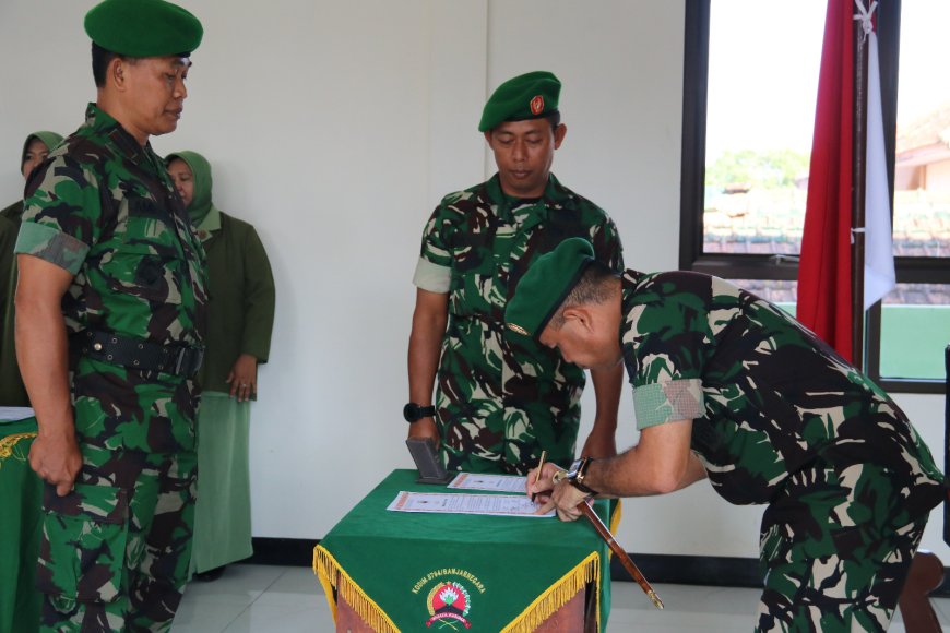 Dandim 0704 Banjarnegara Pimpin Corps Raport Sertijab dan Pelepasan Personel Purna Tugas
