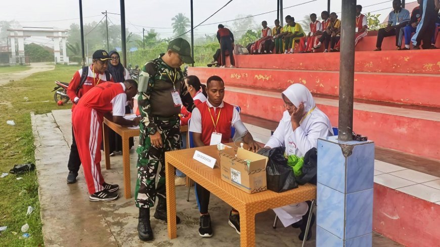 Cetak Generasi Muda Berkarakter, Koramil Arso Kawal Ketat Seleksi Paskibraka
