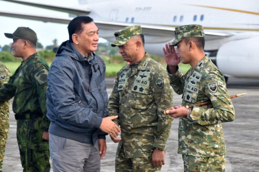 Letkol Czi Dili Eko Setyawan Sambut Menhan RI di Merauke, Perkuat Ketahanan Pangan Papua Selatan