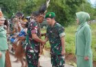 Pangdam XXIV/Mandala Trikora Disambut Hangat Keluarga Besar Korem 174/ATW
