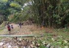 Semangat Gotong Royong Warnai Progres Pembangunan Jembatan Gantung Garuda di Kali Bebek Pakembaran