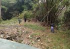 Babinsa Kodim 0712/Tegal Bersama Warga Mulai Persiapan Pembangunan Jembatan Gantung Garuda Kali Bebek