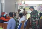 Kodim 0712/Tegal Gelar Bakti Kesehatan dan Penuhi Kebutuhan Air Bersih bagi Warga Huntara Desa Capar