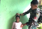 Peduli Tumbuh Kembang Anak, Yonif TP 809/NTM Gelar Pemeriksaan Kesehatan Berkala di Kampung Wapoania