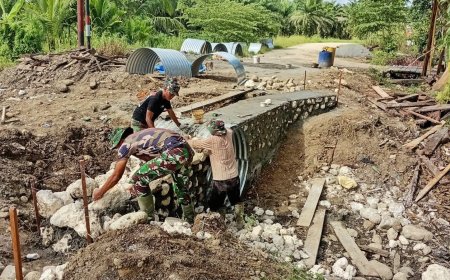 Jembatan Garuda Pitewi I Dikebut Hingga Rampung, Pastikan Kesejahteraan Warga Perbatasan