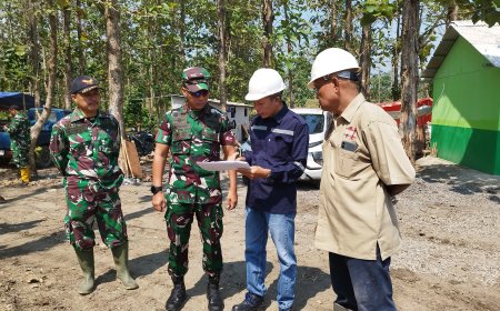 Dandim 0712/Tegal Tinjau Lokasi Pembangunan Yonif Teritorial Pembangunan di Suradadi dan Lokasi Transit Sementara di Pangkah