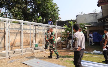 Dandim 0704 Banjarnegara Tinjau Kesiapan Marshaling Area Yonif TP di BLK Klampok