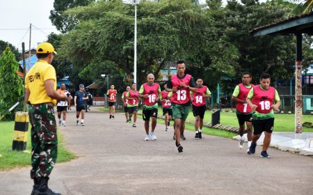 Penuh Semangat, Ratusan Personel Kodim 1707/Merauke Ikuti Tes Garjas Periodik I Tahun 2026
