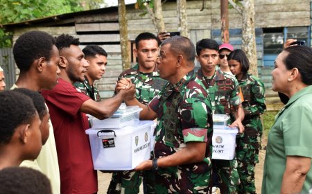 Dandim 1707/Merauke Ikuti Peresmian Rehab Panti Asuhan Abba Oleh Pangdam XXIV/Mandala Trikora