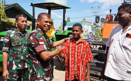 Febrianus Gebze Anak Papua Selatan, Mampu Operasionalkan Berbagai Alsintan Modern