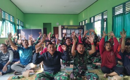 Kodim 0712/Tegal dan Masyarakat Bersatu dalam Semangat Nobar Piala Dunia 2026