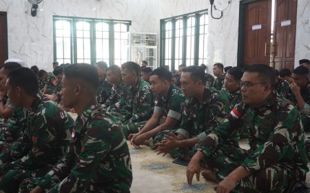Pangdam XXIV/MT: Kekuatan Senjata Harus Diiringi Kekuatan Iman agar TNI Semakin Dicintai Rakyat