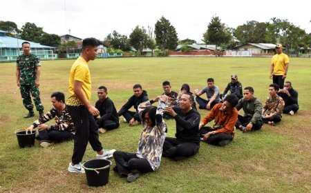 Perkokoh Nasionalisme, Kodim 1707/Merauke Gelar Pembinaan Bela Negara Dengan Keluarga Besar TNI