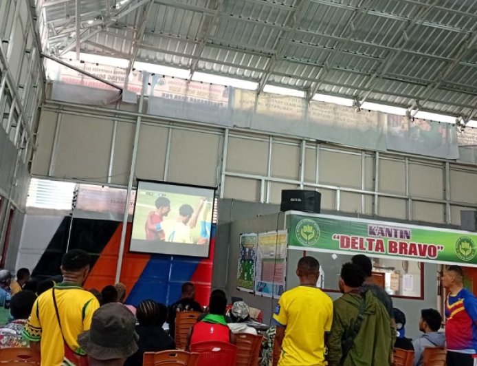 Nobar Piala Dunia 2026 di Jayapura: Brasil vs Maroko Imbang 1-1 Penonton Tetap Solid