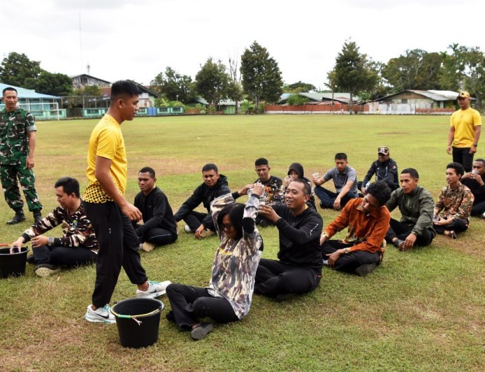 Perkokoh Nasionalisme, Kodim 1707/Merauke Gelar Pembinaan Bela Negara Dengan Keluarga Besar TNI