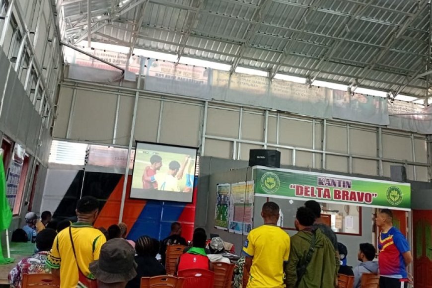 Nobar Piala Dunia 2026 di Jayapura: Brasil vs Maroko Imbang 1-1 Penonton Tetap Solid