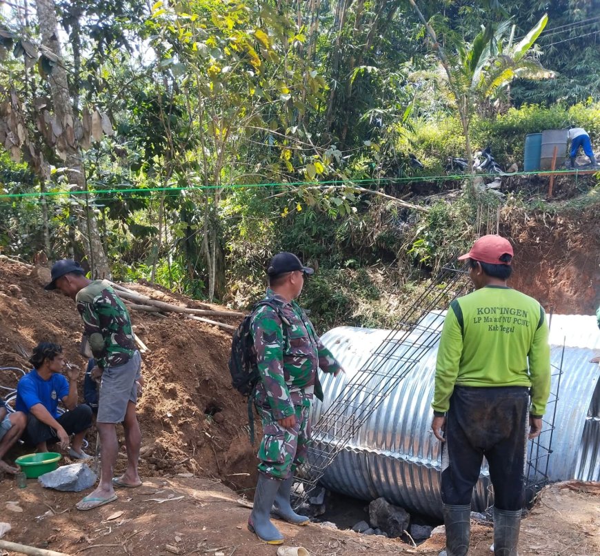 Pemasangan Jembatan Aramco Garuda Sungai Salam Terus Dikebut