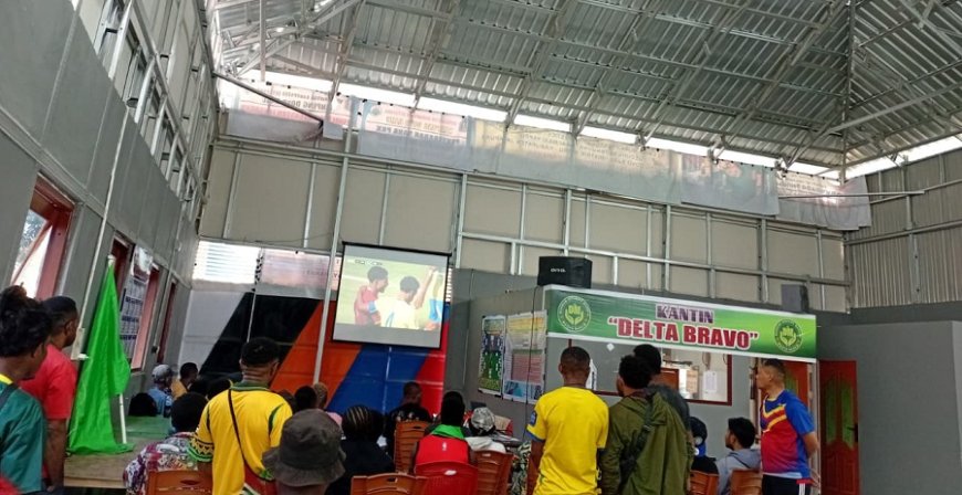 Nobar Piala Dunia 2026 di Jayapura: Brasil vs Maroko Imbang 1-1 Penonton Tetap Solid