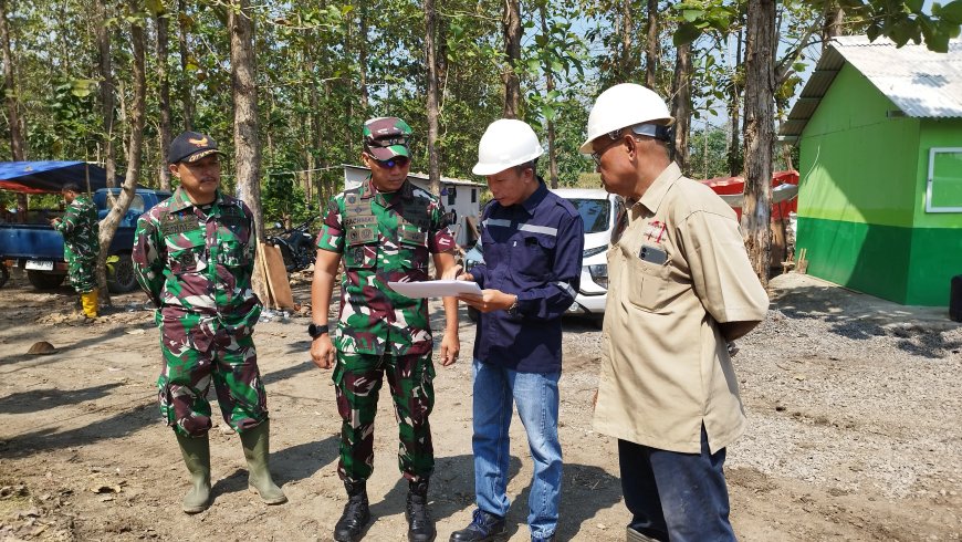 Dandim 0712/Tegal Tinjau Lokasi Pembangunan Yonif Teritorial Pembangunan di Suradadi dan Lokasi Transit Sementara di Pangkah