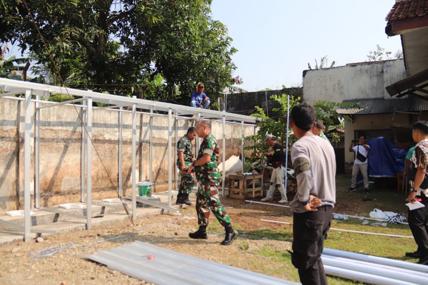 Dandim 0704 Banjarnegara Tinjau Kesiapan Marshaling Area Yonif TP di BLK Klampok